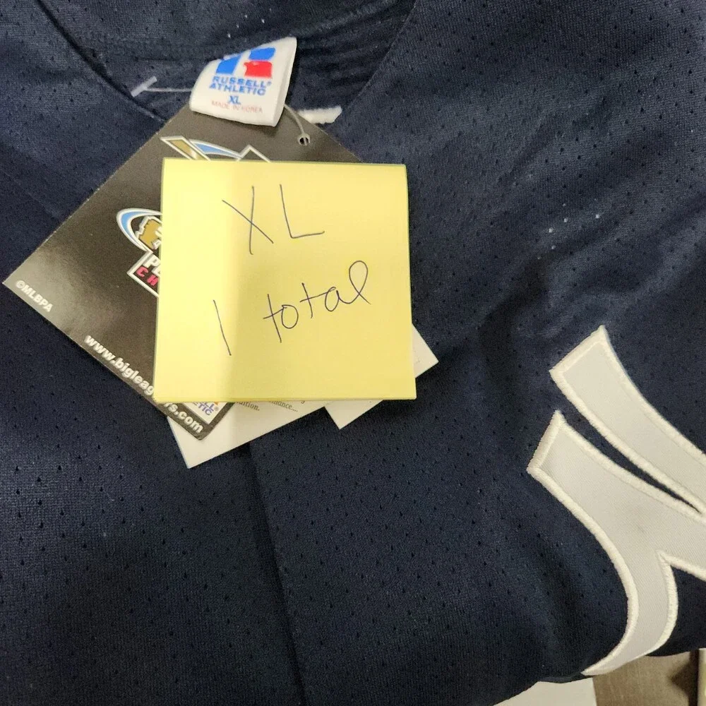 Russell Athletic New York Yankees Martinez 24 Navy Blue Jersey XL MLB Player 173